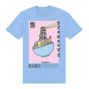 TORC Unisex Adult Ramen Ingredients T-Shirt / Light Blue